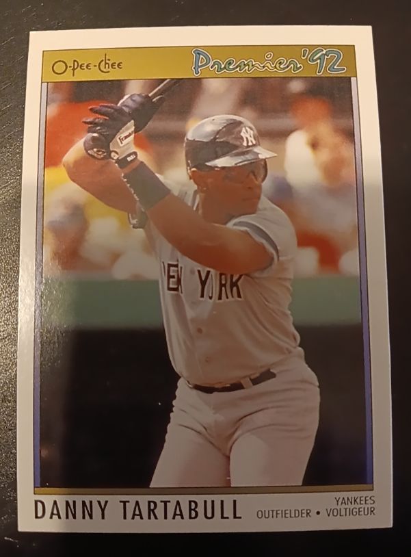 1992 O-Pee-Chee Premier #93 Danny Tartabull — front