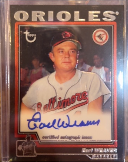 2004 Topps Retired Signature #TA-EW Earl Weaver — front