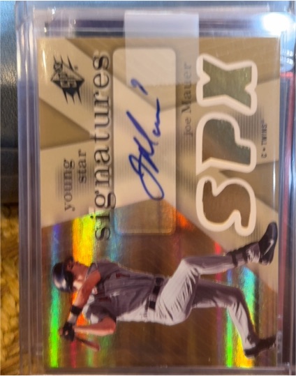 2007 Upper Deck SPx Young Star Signatures #YS-JM Joe Mauer — front
