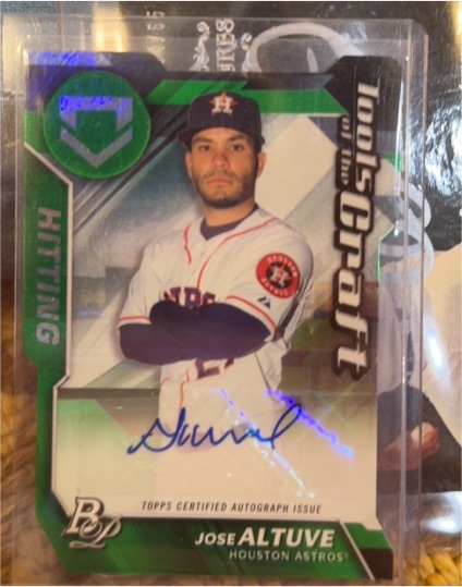 2017 Bowman Platinum Tools of the Craft Hitting #Jose Altuve — front