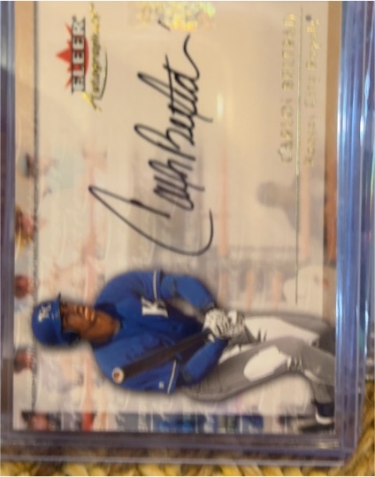 2001 Fleer Autographics #8 Yu Chang — front