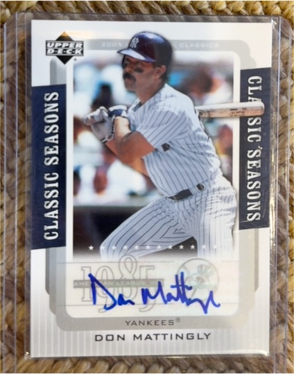 2005 Upper Deck Classic Seasons #CS-DM Don Mattingly — front