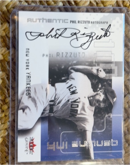 2002 Fleer Genuine Ink Phil Rizzuto — front