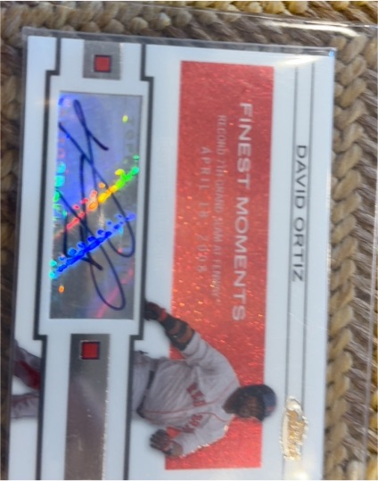 2009 Topps Finest Moments #FMA-DO David Ortiz — front
