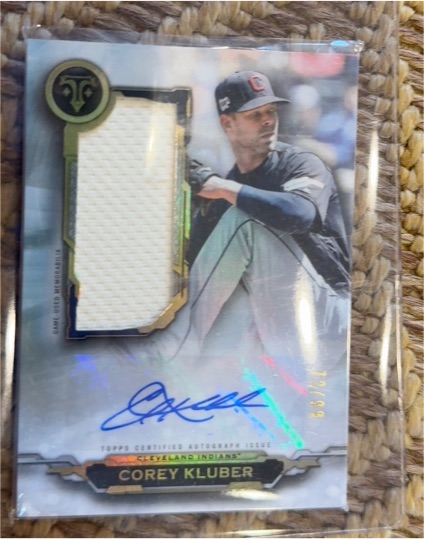 2019 Topps Triple Threads #31 Corey Kluber — front