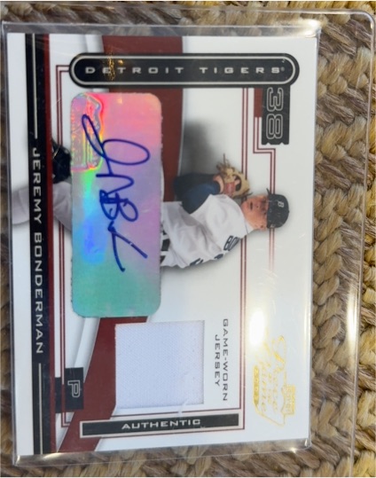 2003 Playoff Piece of the Game #38 Jeremy Bonderman — front
