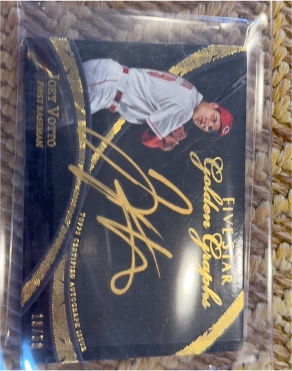 2014 Topps Five Star Golden Graphs #FSGG-JV Joey Votto — front