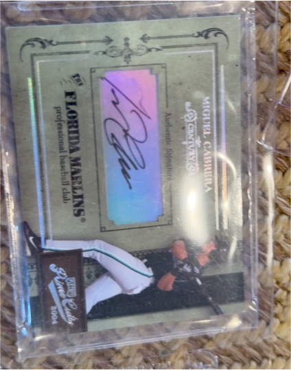 2004 Playoff Prime Cuts Miguel Cabrera — front