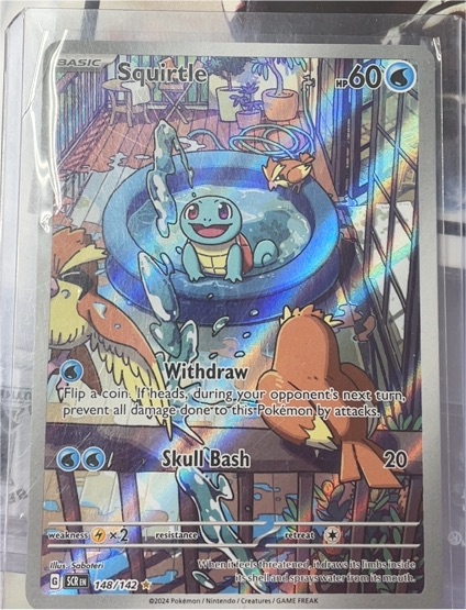 2024 Pokémon TCG Stellar Crown #148/142 Squirtle — front