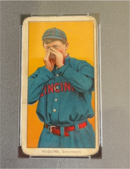1909-11 T206 #350 Miller Huggins Hands at Mouth — front