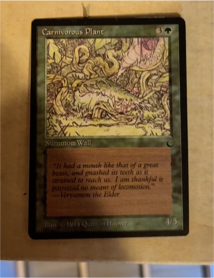 1994 Magic: The Gathering Carnivorous Plant — front