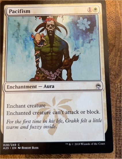 2018 Magic: The Gathering Masters 25 #28 Pacifism — front