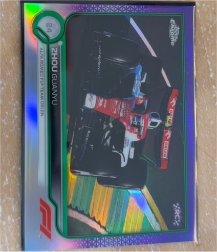 2022 Topps Chrome Formula 1 #67 Zhou Guanyu — front