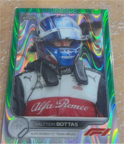 2022 Topps Chrome Formula 1 #60 Valtteri Bottas — front