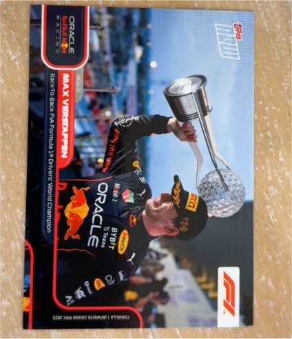 2022 Topps Now Formula 1 #63 Max Verstappen — front