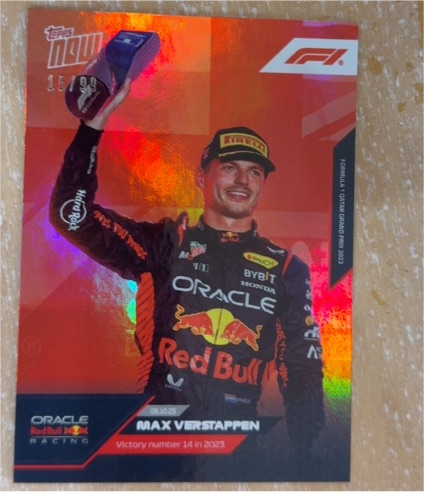 2023 Topps Now F1 #57 Max Verstappen — front