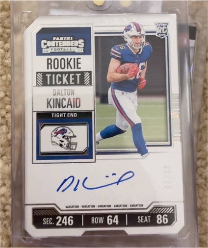 2023 Panini Contenders Rookie Ticket # Dalton Kincaid — front