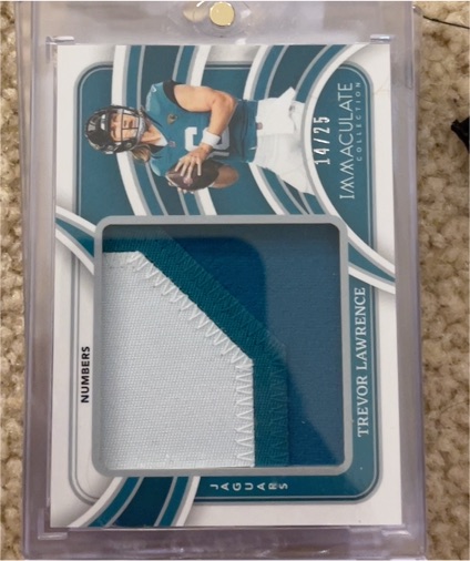 2024 Panini Immaculate Collection #NUMBERS Trevor Lawrence — front