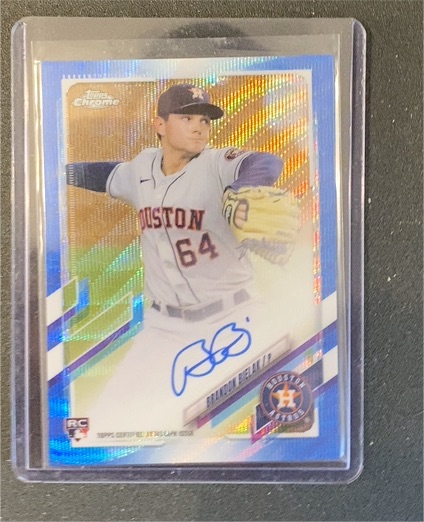 2021 Topps Chrome #RA-BBI Brandon Bielak Rookie Autograph — front