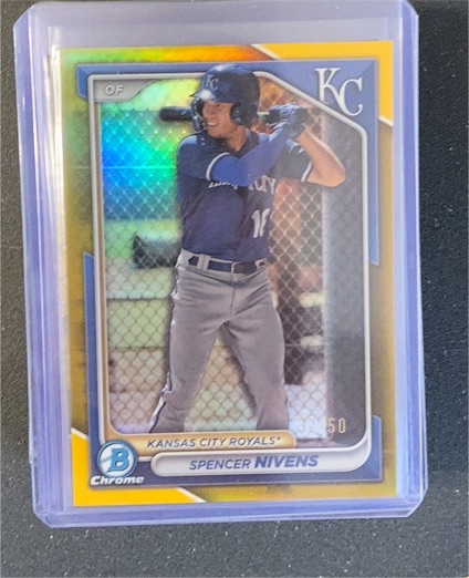 2024 Bowman Chrome Prospects #BCP-37 Spencer Nivens — front