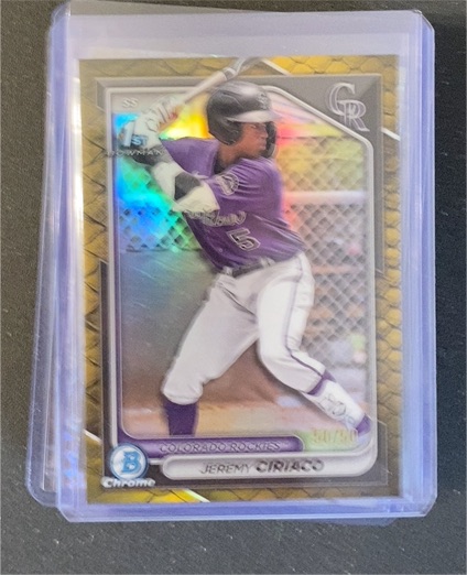 2024 Bowman Chrome #BCP-165 Jeremy Ciriaco — front