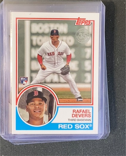 2018 Topps Update #83-47 Rafael Devers 1983 Topps Design Rookie — front