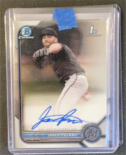 2022 Bowman Chrome Draft #CDA-JPD Jared Poland — front