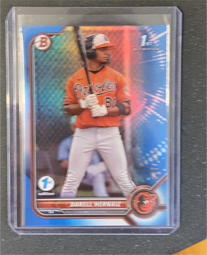 2022 Bowman Chrome #BCP-27 Darell Hernaiz — front