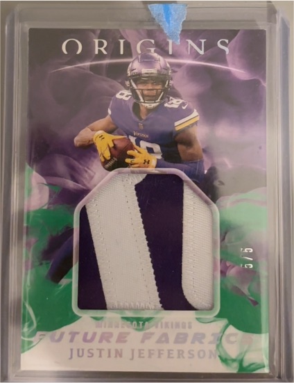 2021 Panini Origins Future Fabrics #FF-JJ Justin Jefferson — front