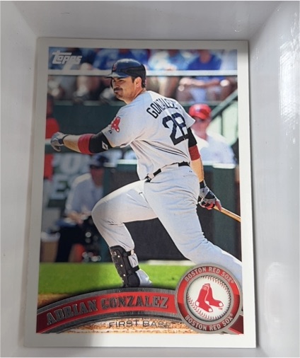 2011 Topps Update #US20 Adrian Gonzalez — front