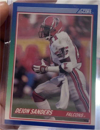 1990 Score #95 Deion Sanders — front