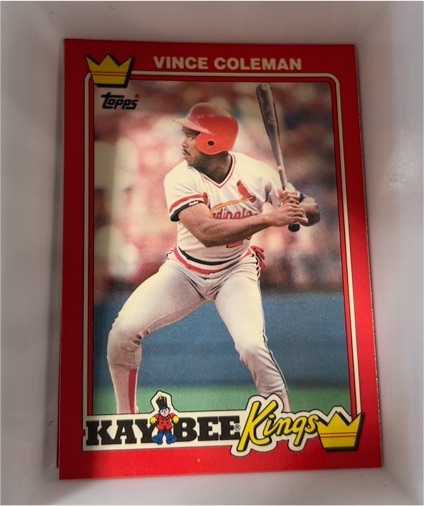 1990 Topps #7 Vince Coleman Kay-Bee Kings — front