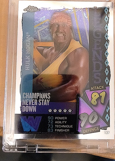 2021 Topps Chrome WWE Slam Attax #137 Hulk Hogan — front