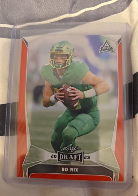 2023 Leaf Draft #32 Bo Nix — front