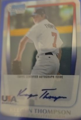 2011 Bowman Draft Picks and Prospects Chrome #AA-KT Keegan Thompson — front