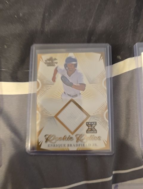 2023 Leaf Trinity Mega Box Rookie Relics #RR-18 Enrique Bradfield Jr. — front