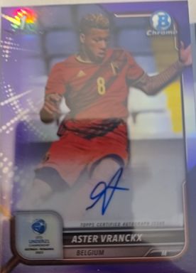 2021-22 Topps Chrome UEFA Champions League #8 Aster Vranckx — front