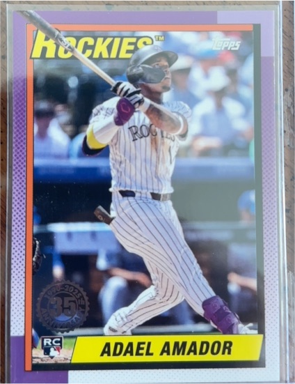 2025 Topps #T90-83 Adael Amador 1990 Topps Baseball 35th Anniversary — front