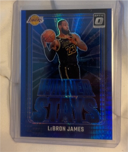 2024-25 Panini Donruss Optic #1 LeBron James Winner Stays Purple Prizm — front