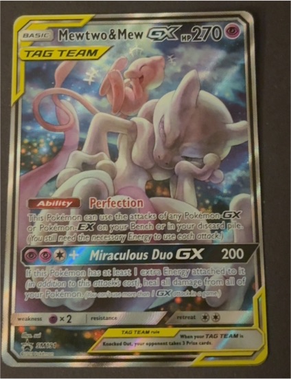 2019 Pokémon Sun & Moon #SM191 Mewtwo & Mew GX Tag Team — front