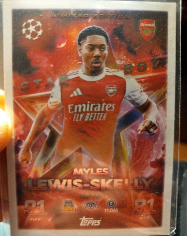 2024-25 Topps Match Attax Starboy Limited Edition Myles Lewis-Skelly — front