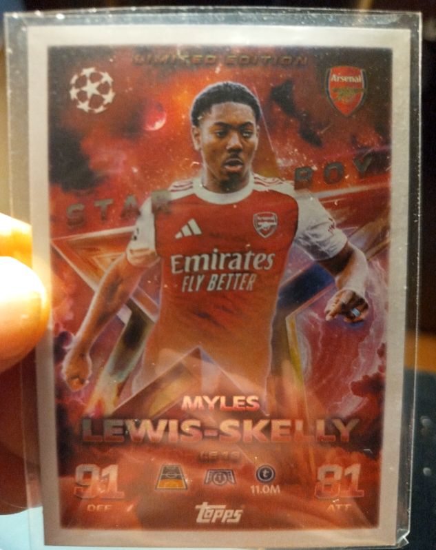 2025 Topps Match Attax Champions League Limited Edition #LE 13 Myles Lewis-Skelly — front