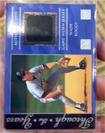 2002 Topps American Pie Through the Year Jersey #TTY-WB Wade Boggs — front