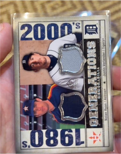 2008 SP Legendary Cuts Generations Dual Memorabilia Nolan Ryan / Justin Verlander — front