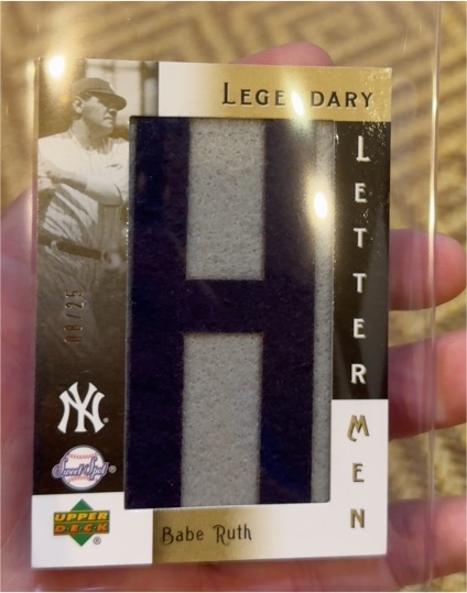 2007 Upper Deck Sweet Spot Classic Legendary Lettermen #LL-1 Babe Ruth — front
