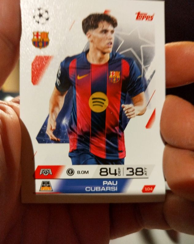 2023 Topps Match Attax #104 Pau Cubarsi — front