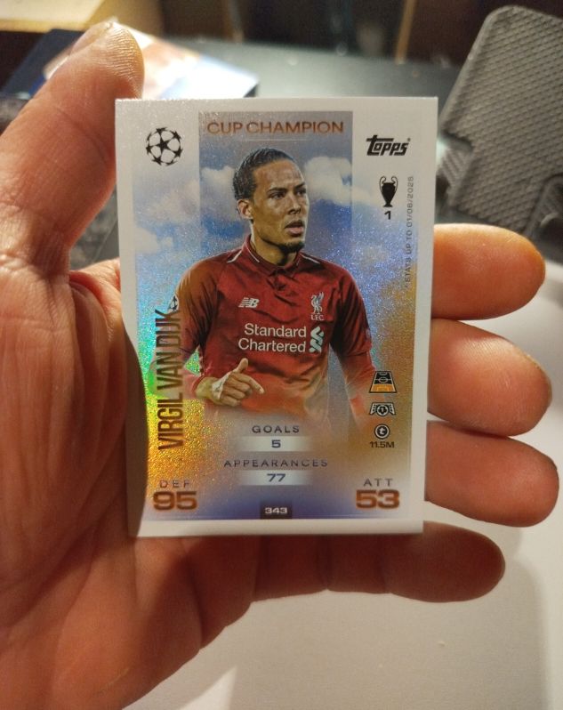2025 Topps Match Attax Champions League #343 Virgil van Dijk — front