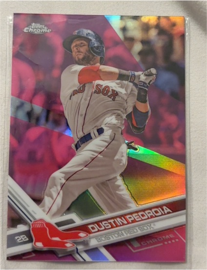 2017 Topps Chrome #87 Dustin Pedroia — front