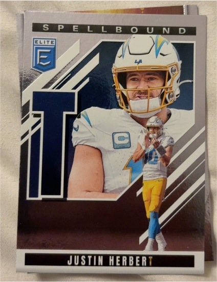 2025 Panini Donruss Elite Spellbound #40 Justin Herbert — front