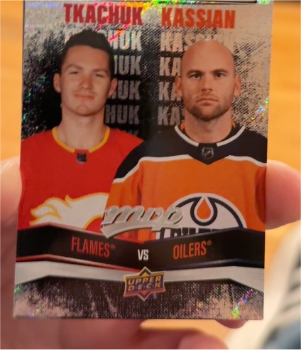 2022-23 Upper Deck MVP Encounters On Ice #EI-1 Matthew Tkachuk/Zack Kassian — front